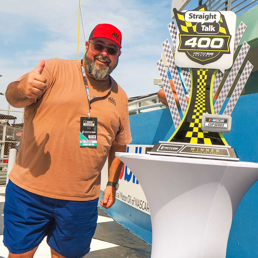 Victory Lane photo opportunity