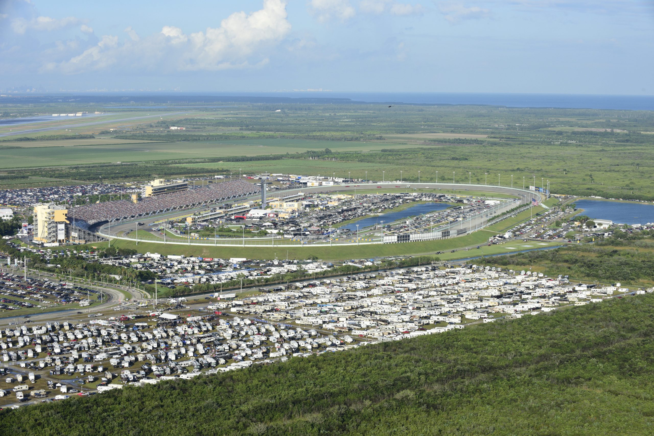 Homestead Miami Speedway Camping Areas Overview